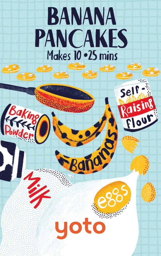 Baking with Yoto - Banana Pancakes