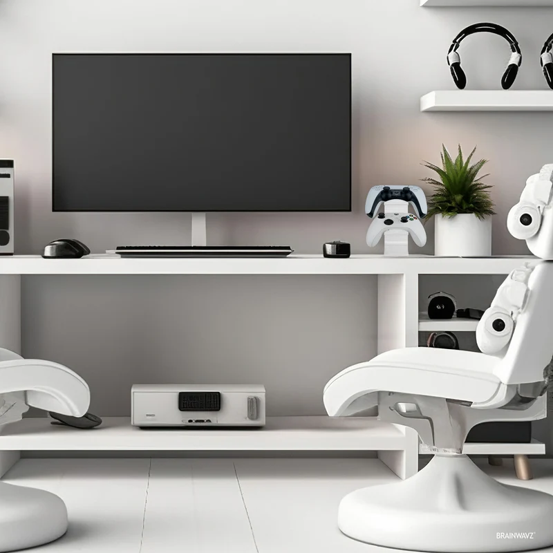 The Sentinel - Support de manette de jeu double pour bureaux, conception universelle pour toutes les manettes de jeu