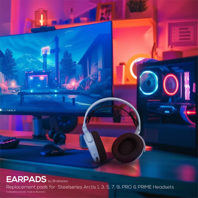 Oreillettes de remplacement pour casques Steelseries Arctis 1, 3, 5, 7, 9, PRO et PRIME, tissu doux et respirant, confort supplémentaire