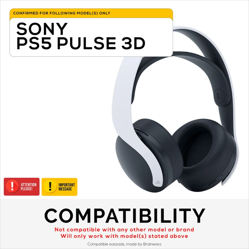 Oreillettes de remplacement pour casque Sony PS5 Pulse 3D