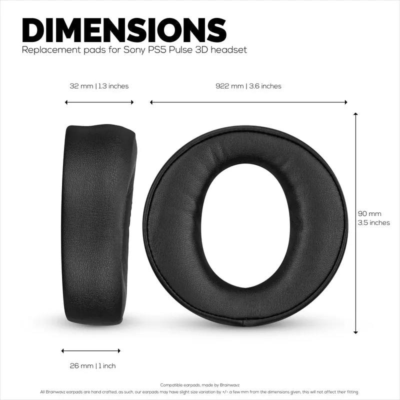 Oreillettes de remplacement pour casque Sony PS5 Pulse 3D