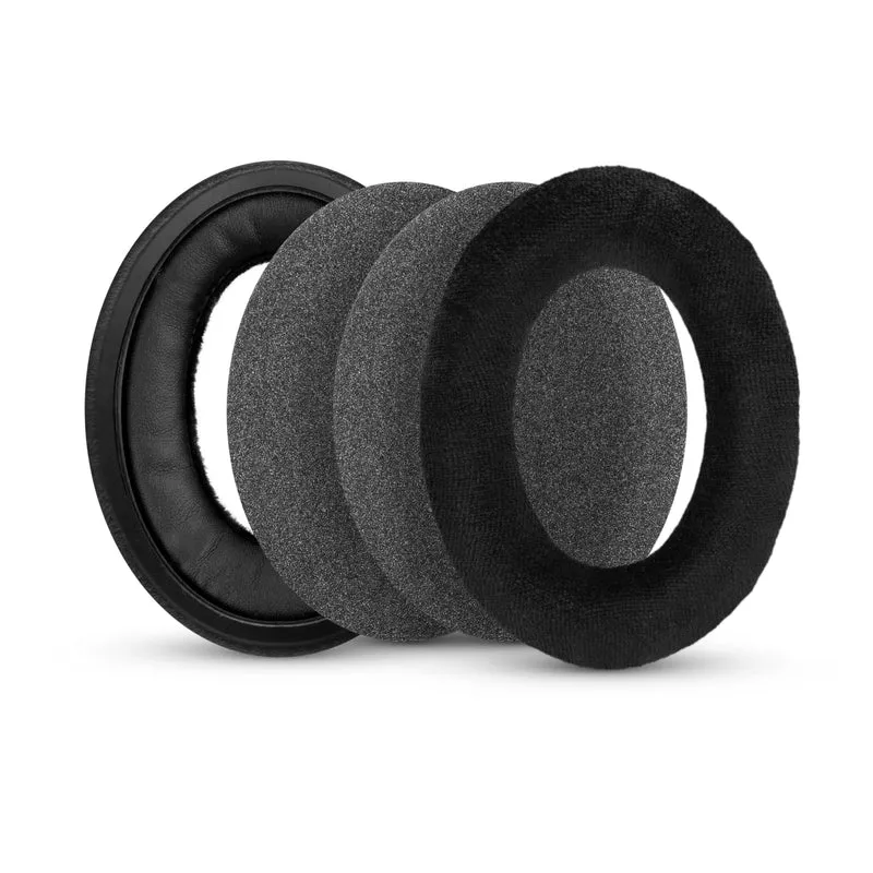 Oreillettes de remplacement pour Sennheiser HD598 (CS/SE/SR), HD599, HD558, HD518, HD595, HD569, HD579, HD560S, HD555, HD515, HD559, velours noir