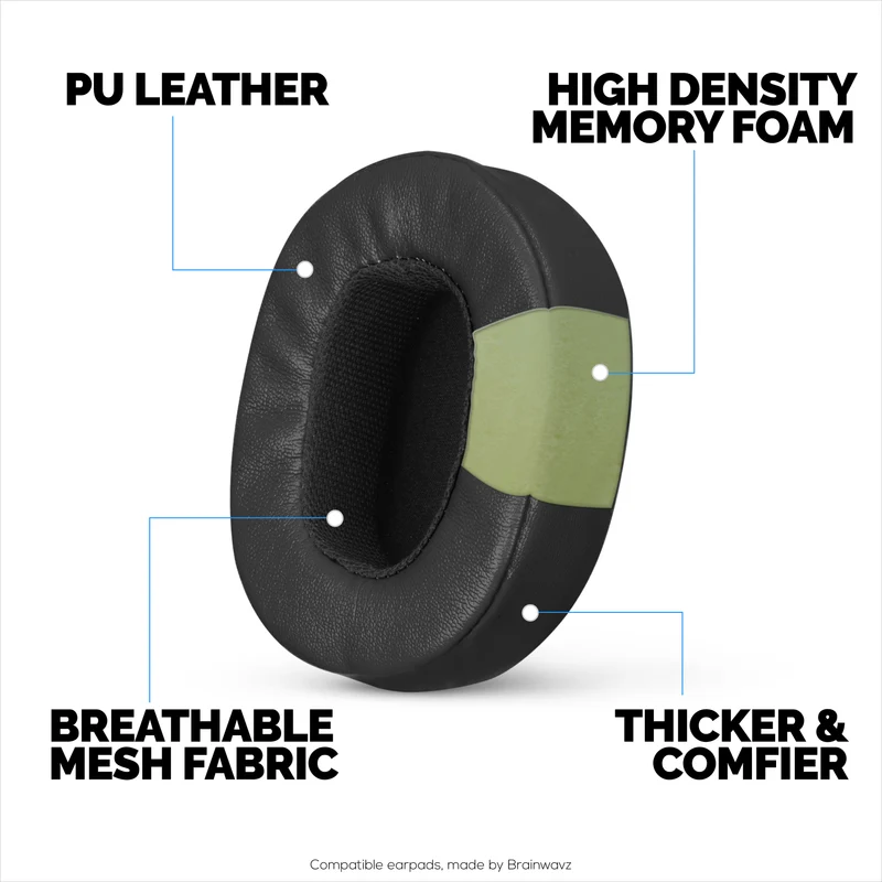 Coussinets de rechange pour Skullcandy Crusher Wireless, Hesh 3/ANC/EVO, Venue ANC et plus – Mousse extra confortable, durabilité et isolation phonique