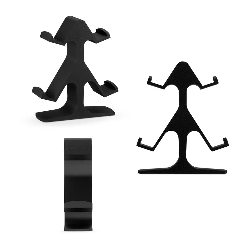 Support de manette de jeu quadruple pour bureaux, conception intuitive, ajustement universel pour toutes les manettes de jeu, idéal pour les bureaux et les tables d'appoint, réduit l'encombrement et affiche mieux votre équipement