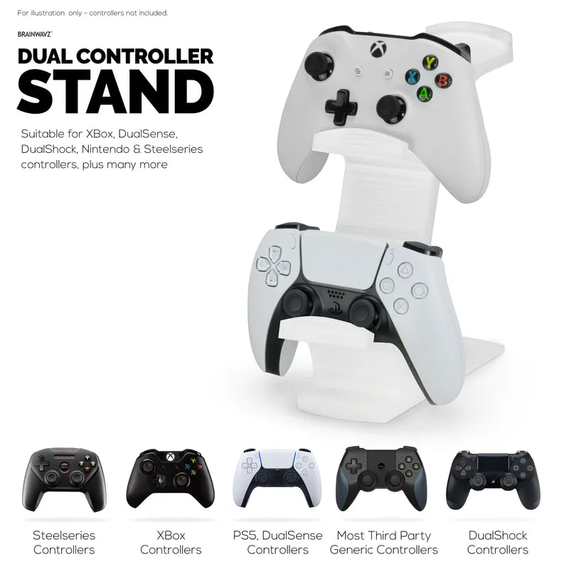 The Gravitas - Support pour casque et manette de jeu pour bureaux - Conception universelle pour tous les types de casques et de manettes de jeu