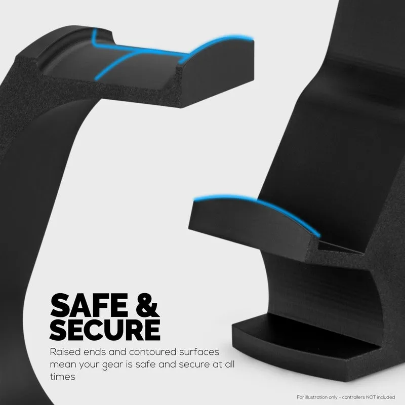 The Gravitas - Support pour casque et manette de jeu pour bureaux - Conception universelle pour tous les types de casques et de manettes de jeu