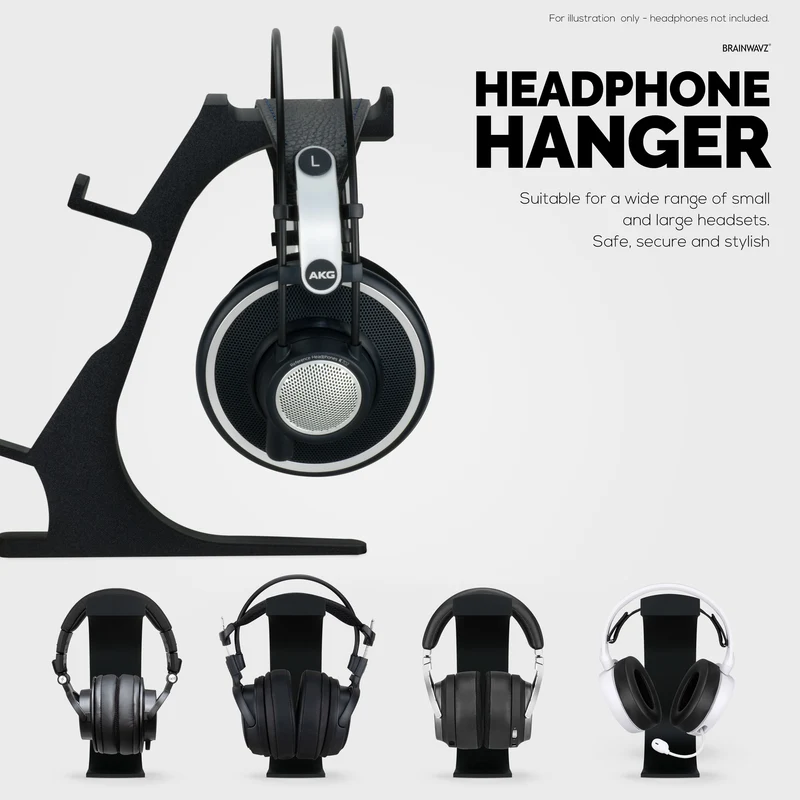 The Gravitas - Support pour casque et manette de jeu pour bureaux - Conception universelle pour tous les types de casques et de manettes de jeu