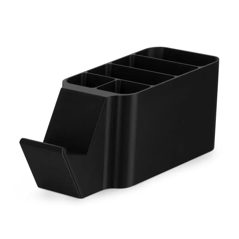 Organisateur de support de manette de jeu et de télécommande, idéal pour les tables d'appoint et les ordinateurs de bureau (pour 3 à 4 télécommandes, 1 manette de jeu, stylos et papeterie)