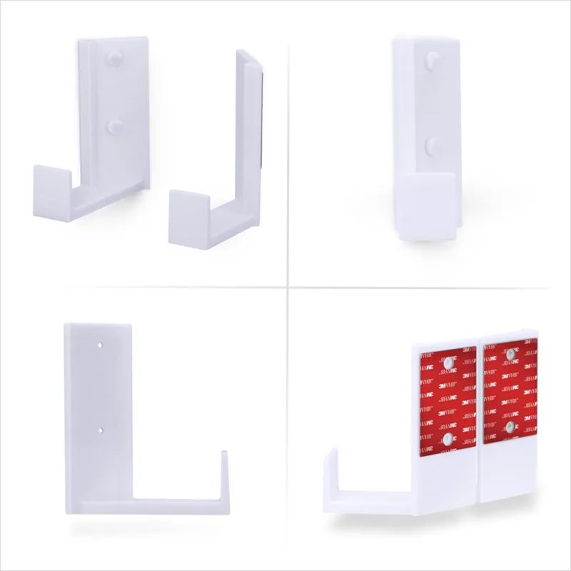 Boîte de câble d'angle 2.5 pouces et support mural pour routeur, adhésif et à visser, pour commutateur réseau, modem, Wi-Fi maillé, Apple TV, appareils photo, haut-parleurs et plus encore, appareils jusqu'à 2.5 pouces / 63 mm d'épaisseur