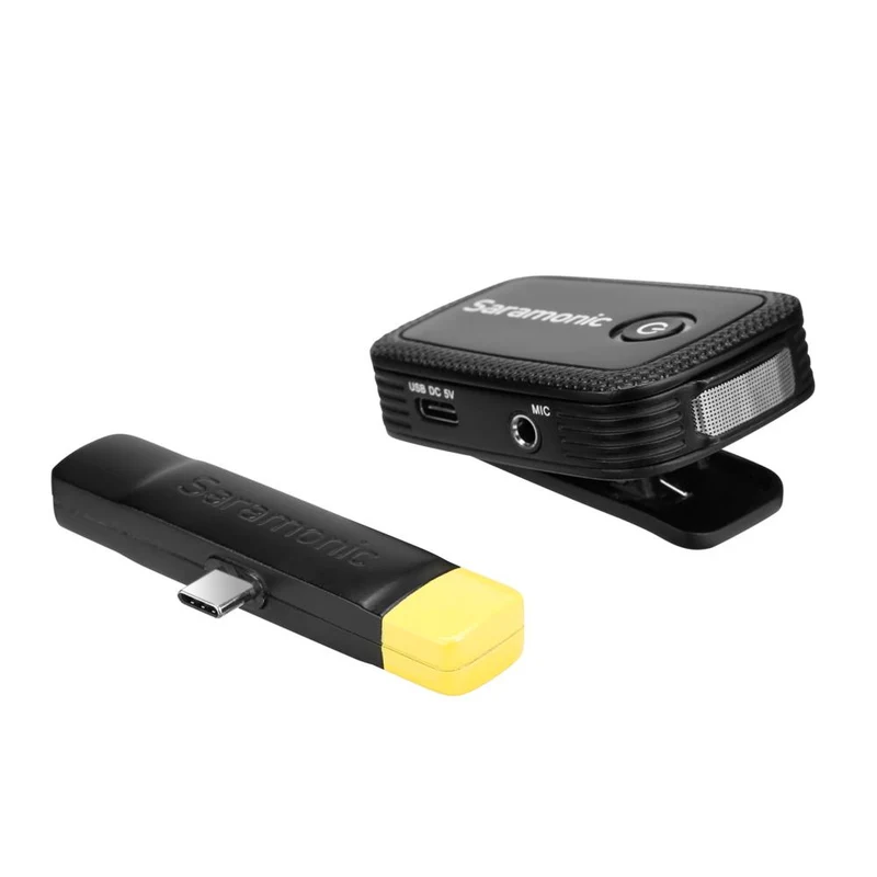 Saramonic Blink 500 Digital Camera-Mount Wireless Omni Lavalier Microphone System (2.4 GHz) - Black - 1 Transmitter + 1 Lav mic - Camera Mount