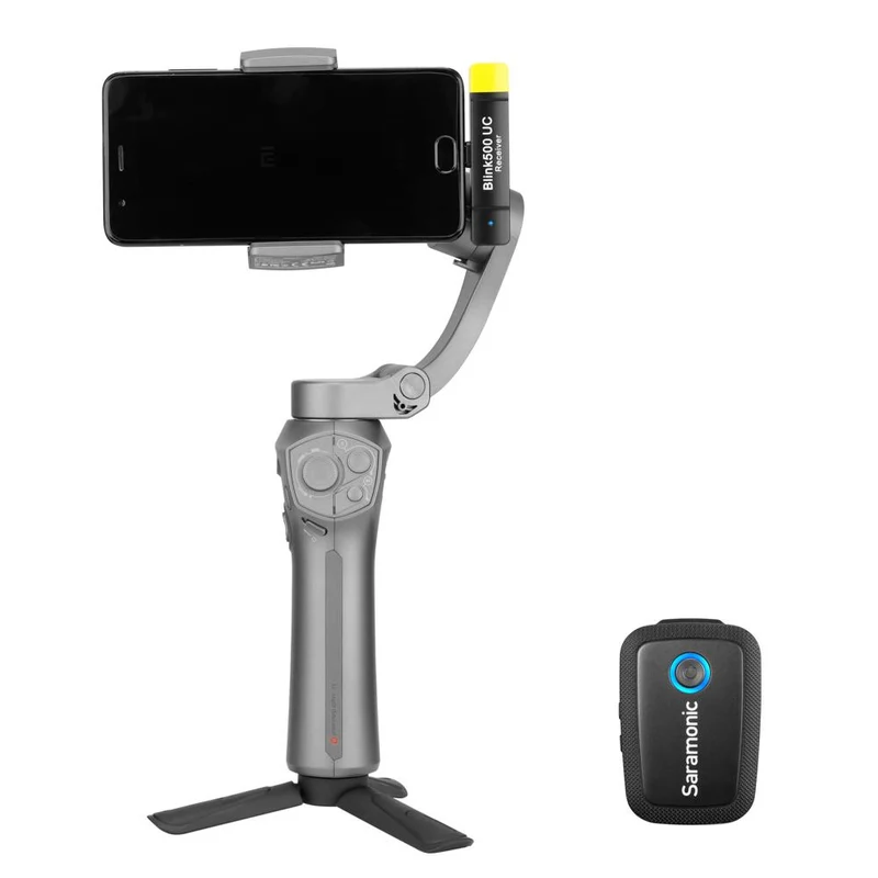 Saramonic Blink 500 Digital Camera-Mount Wireless Omni Lavalier Microphone System (2.4 GHz) - Black - 1 Transmitter + 1 Lav mic - Camera Mount
