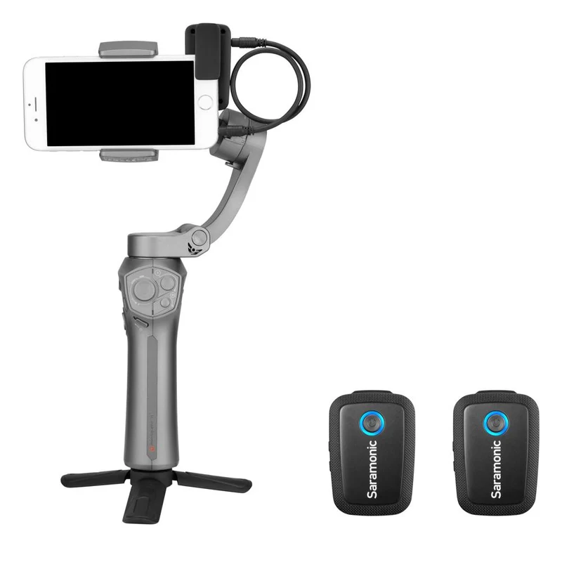 Saramonic Blink 500 Digital Camera-Mount Wireless Omni Lavalier Microphone System (2.4 GHz) - Black - 1 Transmitter + 1 Lav mic - Camera Mount
