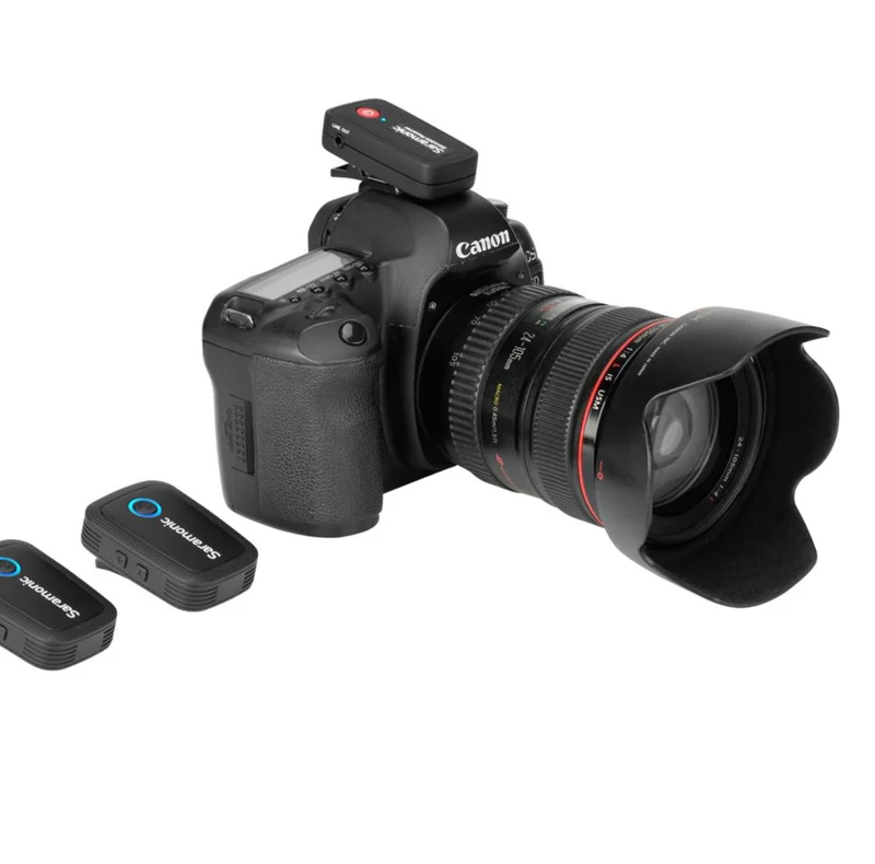 Saramonic Blink 500 Digital Camera-Mount Wireless Omni Lavalier Microphone System (2.4 GHz) - Black - 1 Transmitter + 1 Lav mic - Camera Mount
