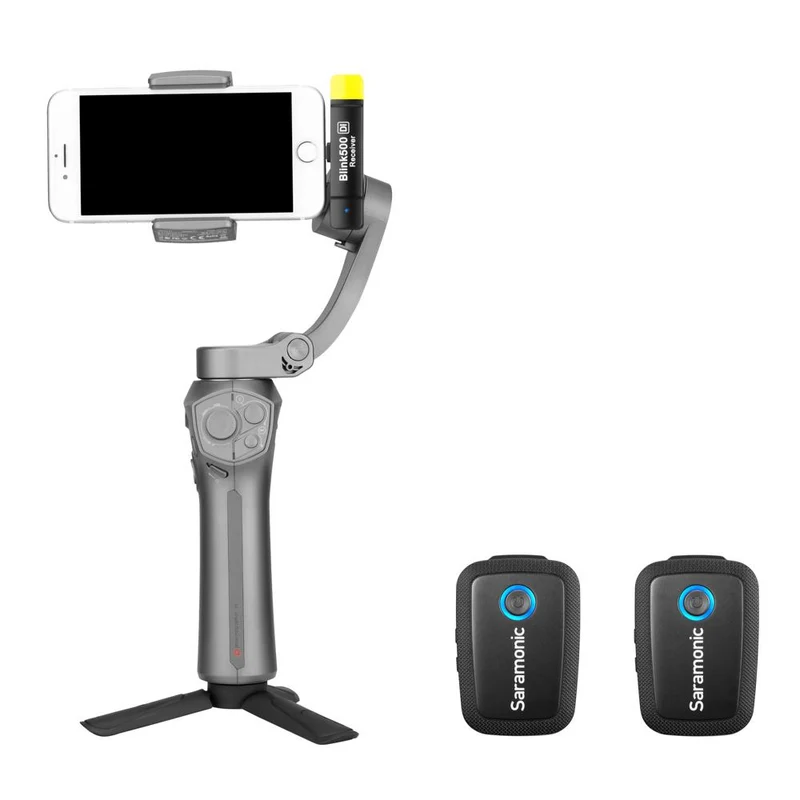 Saramonic Blink 500 Digital Camera-Mount Wireless Omni Lavalier Microphone System (2.4 GHz) - Black - 1 Transmitter + 1 Lav mic - Camera Mount