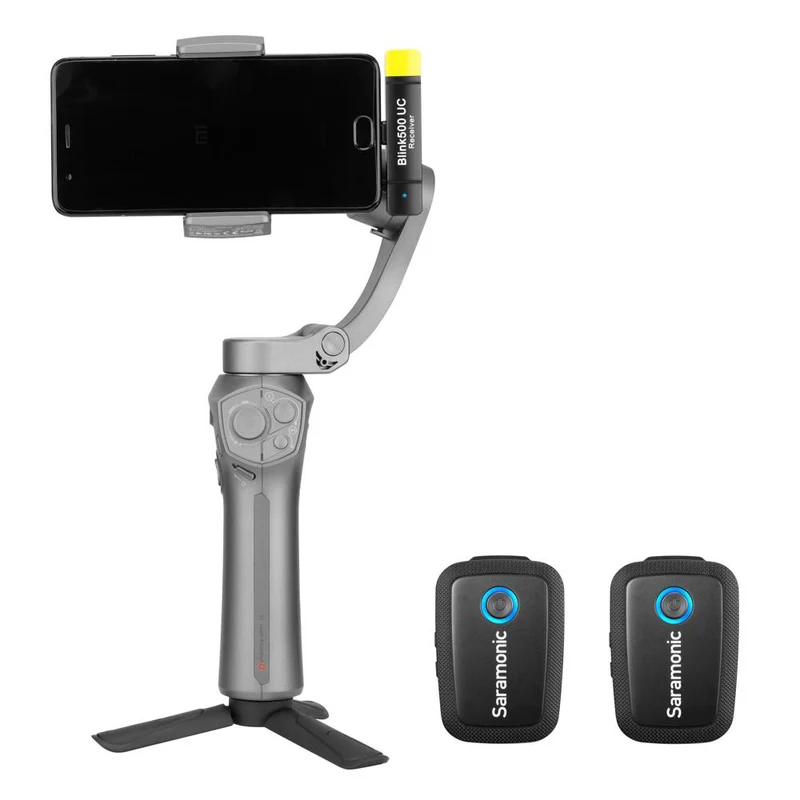 Saramonic Blink 500 Digital Camera-Mount Wireless Omni Lavalier Microphone System (2.4 GHz) - Black - 1 Transmitter + 1 Lav mic - Camera Mount