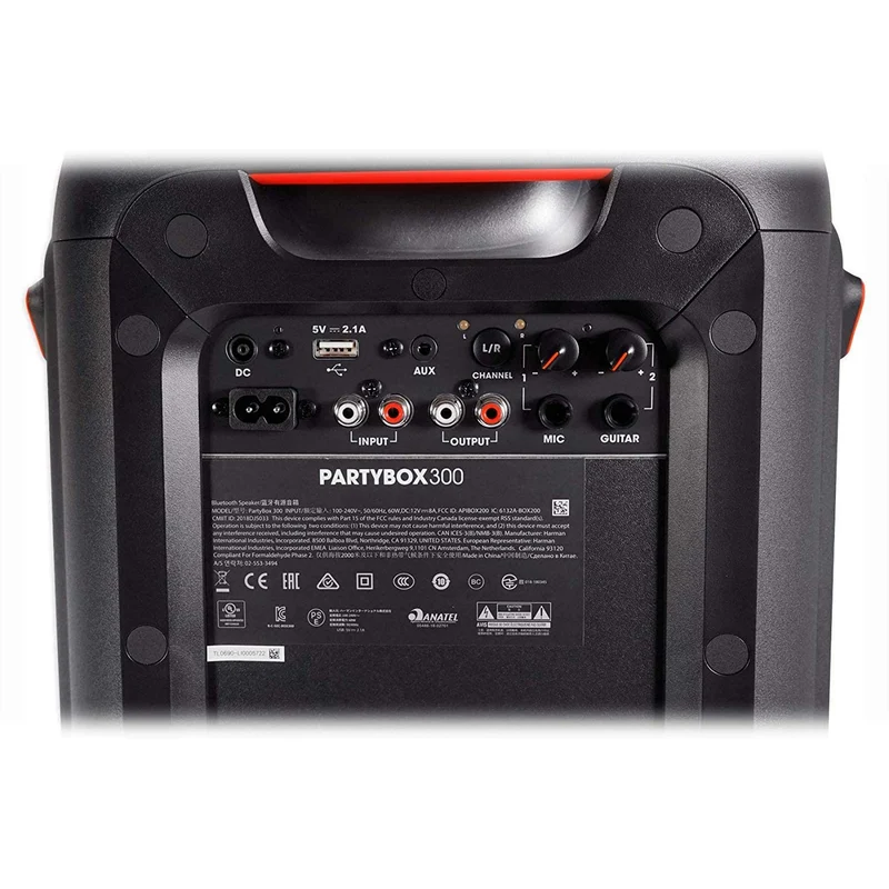 JBL JBLPARTYBOX300AM PartyBox 300 High Power Portable Wireless Bluetooth Audio System with Battery