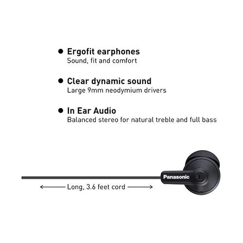 Panasonic RP-TCM125 In-Ear Buds w/ Mic & Remote