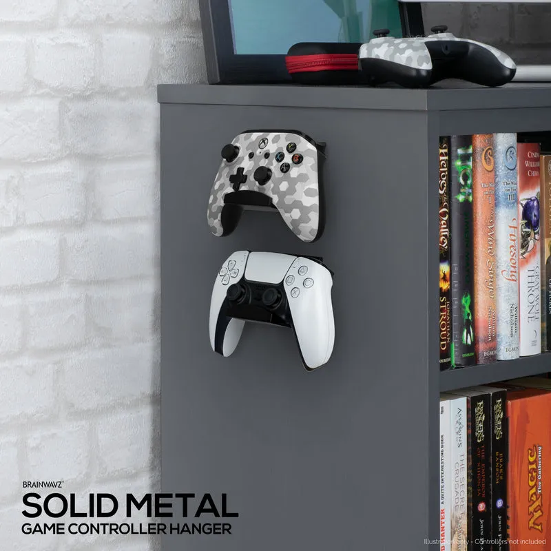 Support mural pour manette en métal pour Xbox, PS5, PS4, PC et autres accessoires de jeu, adhésif et vis universel