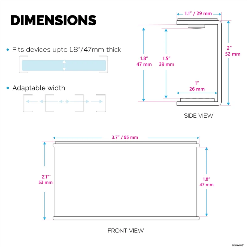 Support pour ordinateur portable sous le bureau en métal, support pour appareils tels que les ordinateurs portables, les routeurs de clavier de surface Macbooks, les modems, le boîtier de câble, le commutateur réseau et plus encore