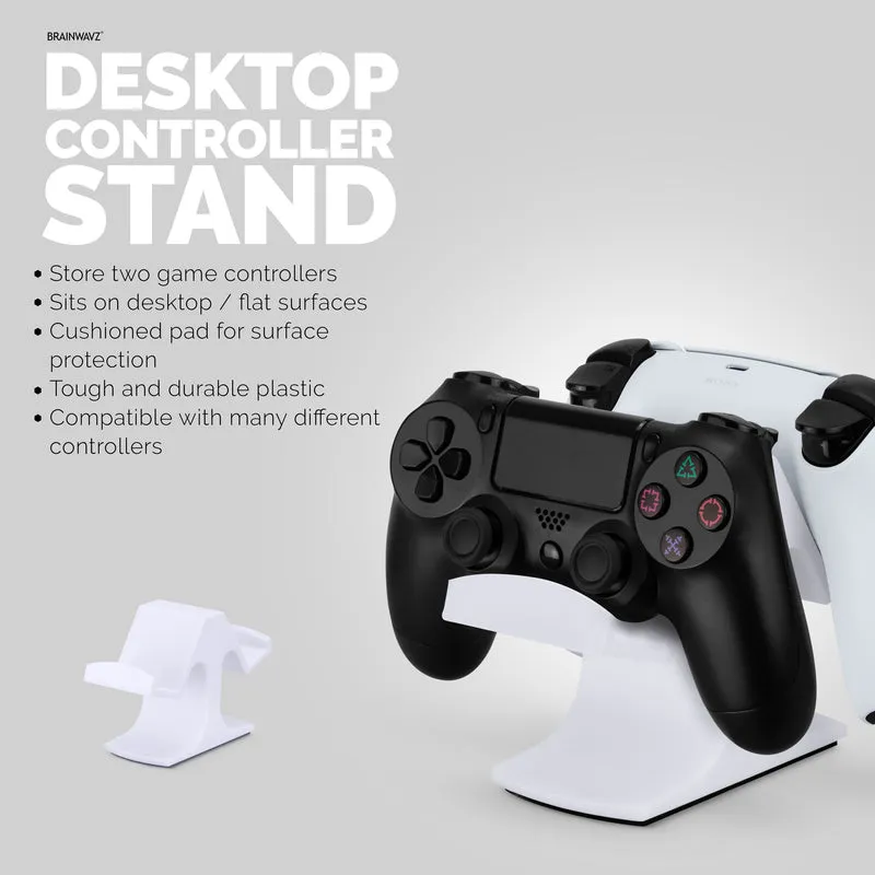 Support de bureau pour contrôleur de jeu double - Conception universelle pour Xbox ONE, PS5, PS4, PC, Steelseries, Steam et plus