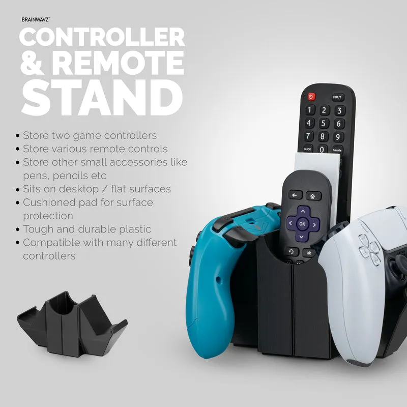 Double contrôleur de jeu et télécommande TV et support de bureau de stockage, réduire l'encombrement, ajustement universel de la manette de jeu