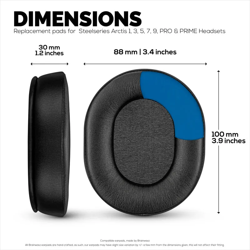 Steelseries Arctis Enhanced Gaming Earpads avec gel de refroidissement et mousse à mémoire de forme - Conçus pour la plupart des casques Arctis