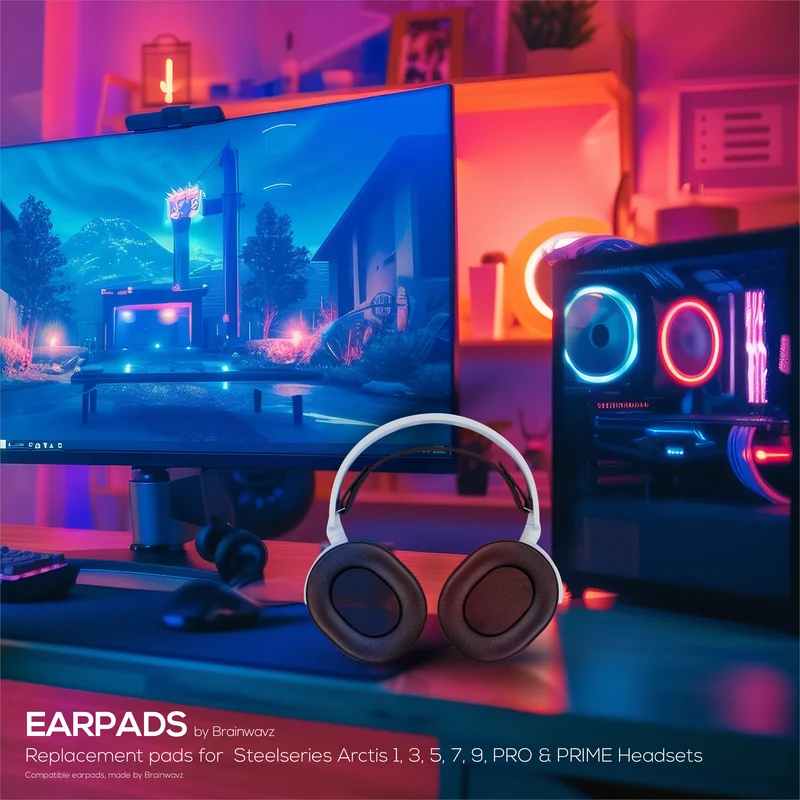Steelseries Arctis Enhanced Gaming Earpads avec gel de refroidissement et mousse à mémoire de forme - Conçus pour la plupart des casques Arctis