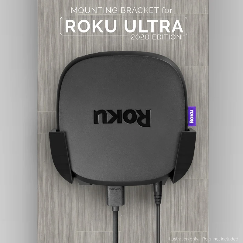 Support mural et TV Roku Ultra 2020 - Support adhésif, sans vis ni désordre