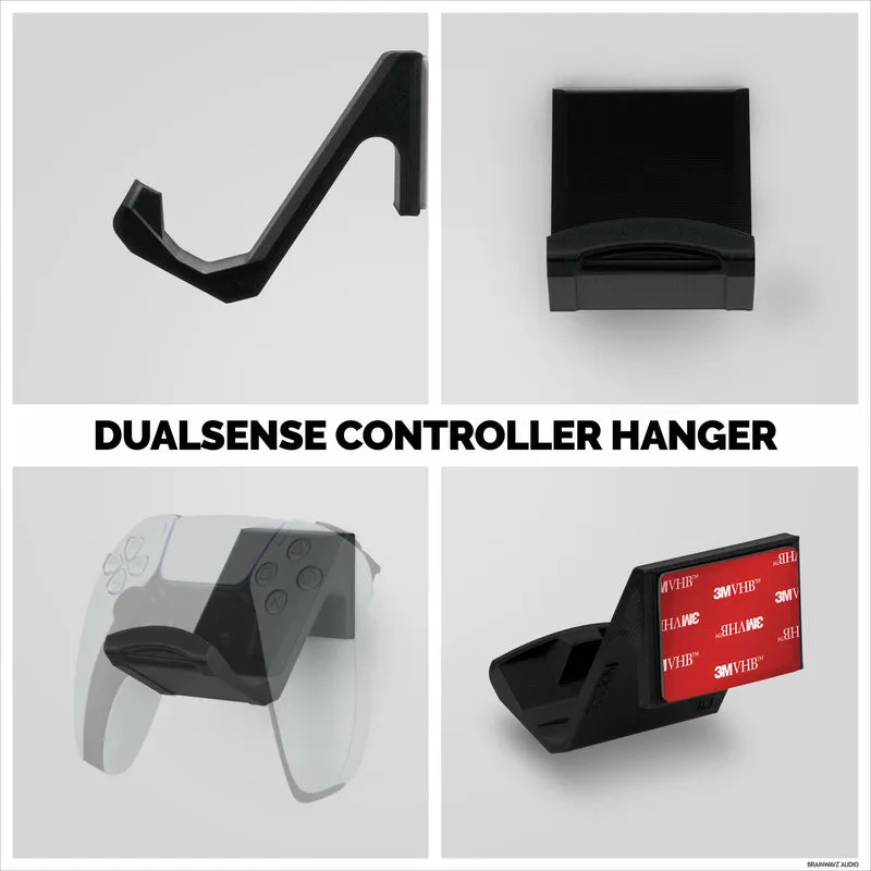 Support mural pour manette de jeu PlayStation PS5 (paquet de 2) - Cintre adhésif conçu sur mesure, facile à installer