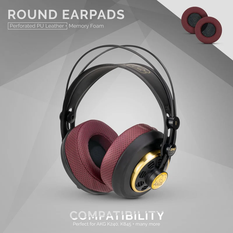 Coussinets d'oreille en mousse à mémoire de forme pour casque - ronds - perforés