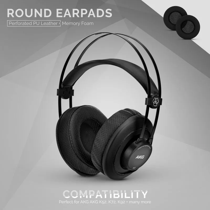 Coussinets d'oreille en mousse à mémoire de forme pour casque - ronds - perforés