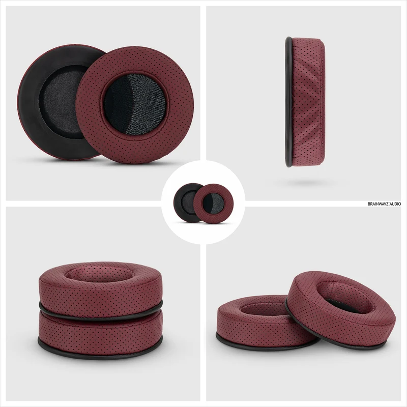 Coussinets d'oreille en mousse à mémoire de forme pour casque - ronds - perforés
