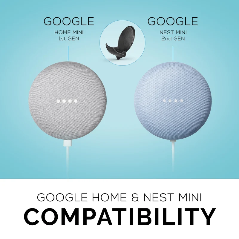 Google Nest Home Mini Stick sur support mural - Facile à installer
