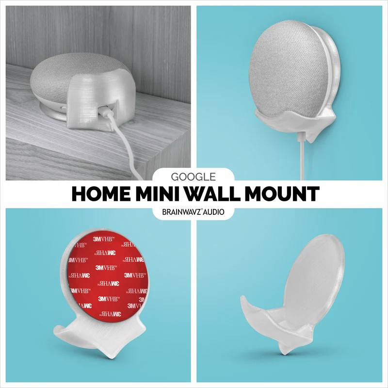 Google Nest Home Mini Stick sur support mural - Facile à installer