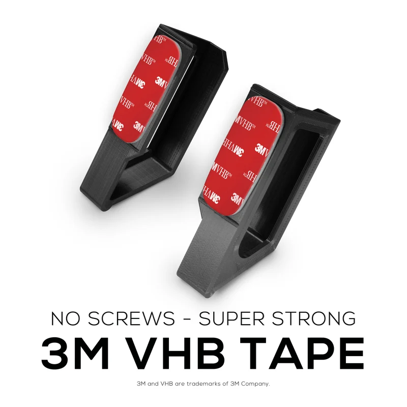 Support mural sans vis pour routeurs, boîtiers de câbles et plus - Périphériques jusqu'à 1.5 "/ 38 mm d'épaisseur