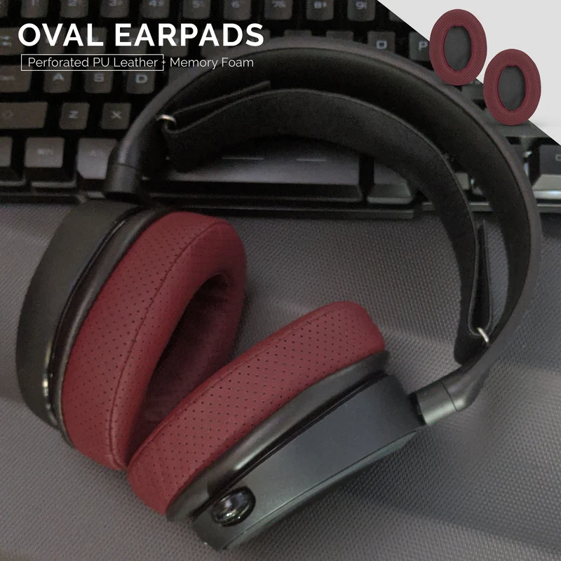 Coussinets d'oreille en mousse à mémoire de forme pour casque - ovales - perforés