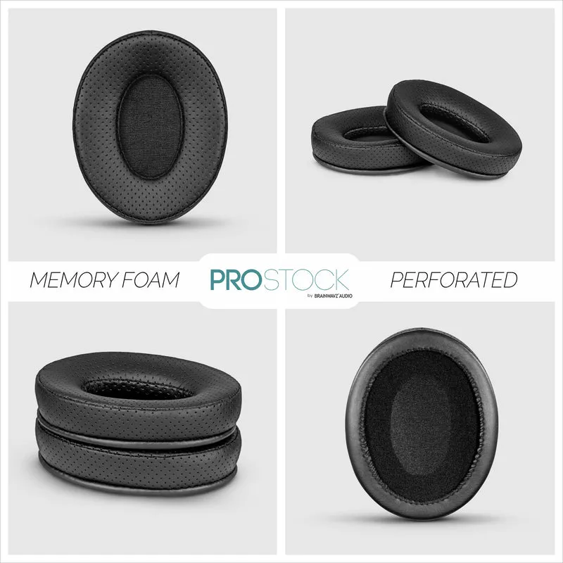 ProStock ATH M50X & M Series Coussinets de rechange - Forme personnalisée avec mousse à mémoire de forme - Perforé