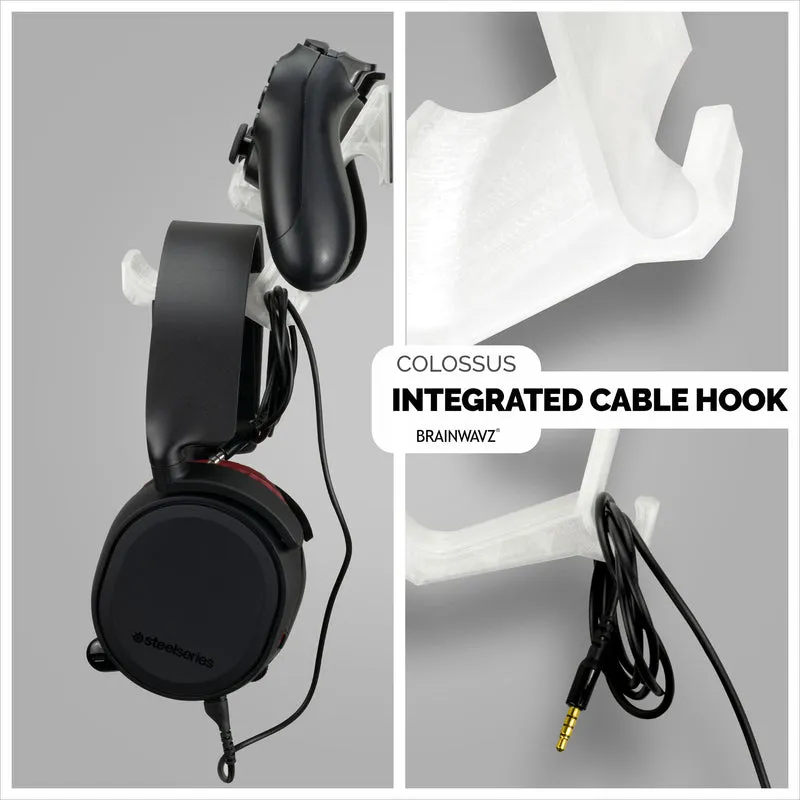 The Colossus - Support pour casque et manette de jeu universel - Support adhésif, sans gâchis ni vis