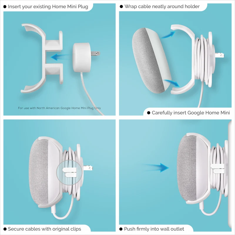Google Nest Home Mini - Support mural