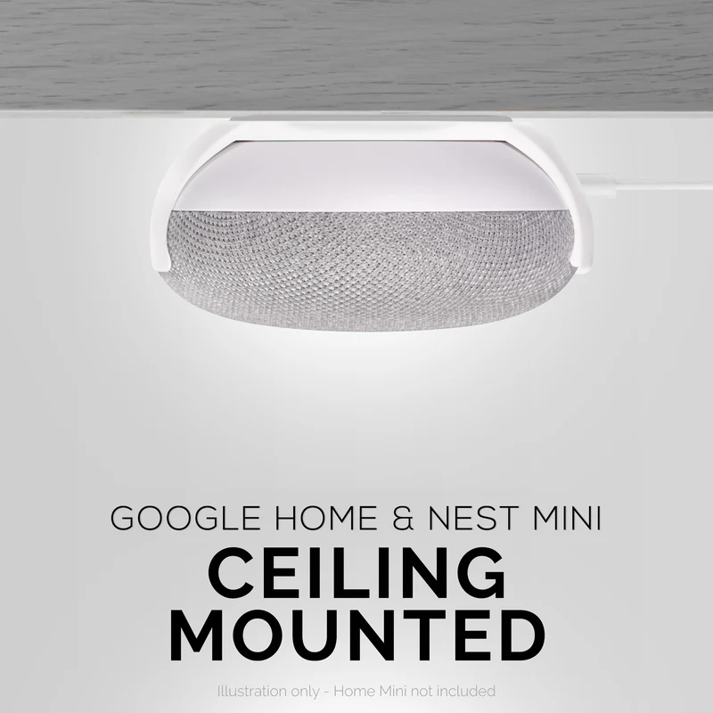 Support de montage adhésif pour mur et plafond Google Nest Home Mini