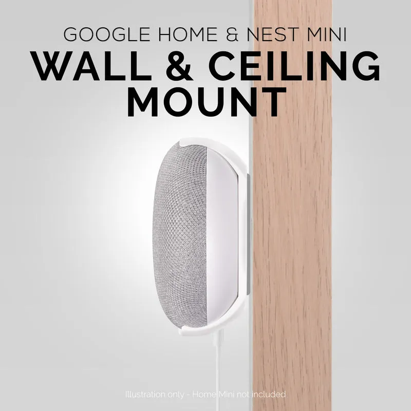 Support de montage adhésif pour mur et plafond Google Nest Home Mini