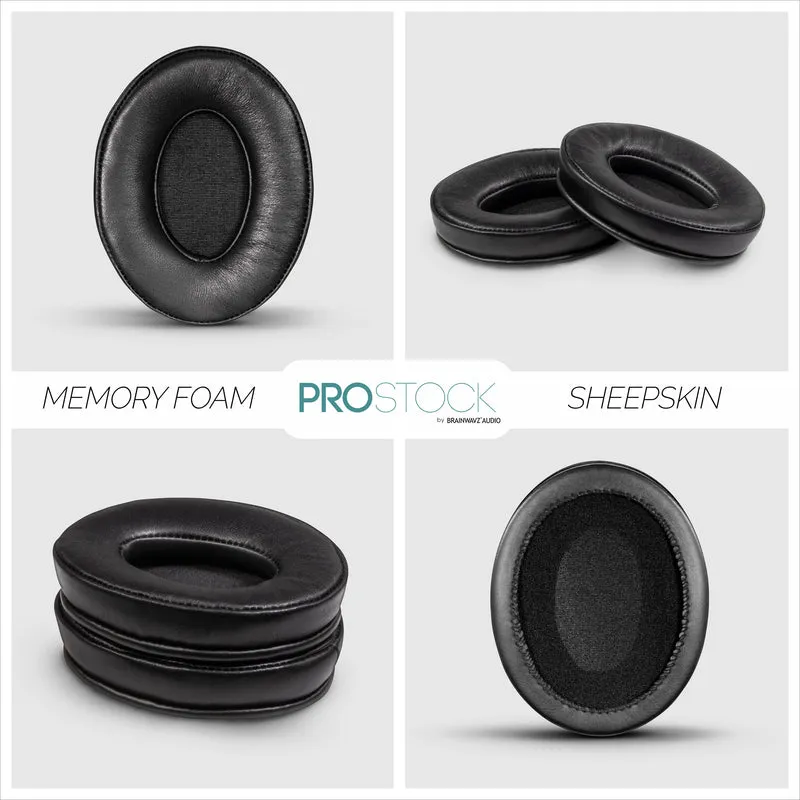 ProStock ATH M50X & M Series Coussinets de rechange - Forme personnalisée avec mousse à mémoire de forme - Cuir de mouton
