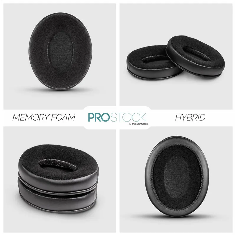 ProStock ATH M50X & M Series Coussinets de rechange - Forme personnalisée avec mousse à mémoire de forme - Hybride