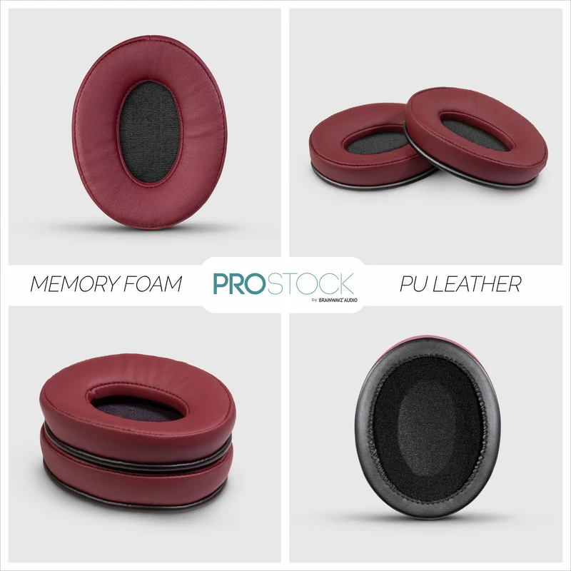 ProStock ATH M50X & M Series Coussinets de rechange - Forme personnalisée avec mousse à mémoire de forme - PU