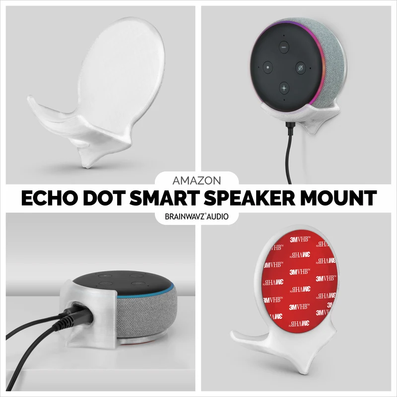 Support de fixation murale adhésive Echo Dot