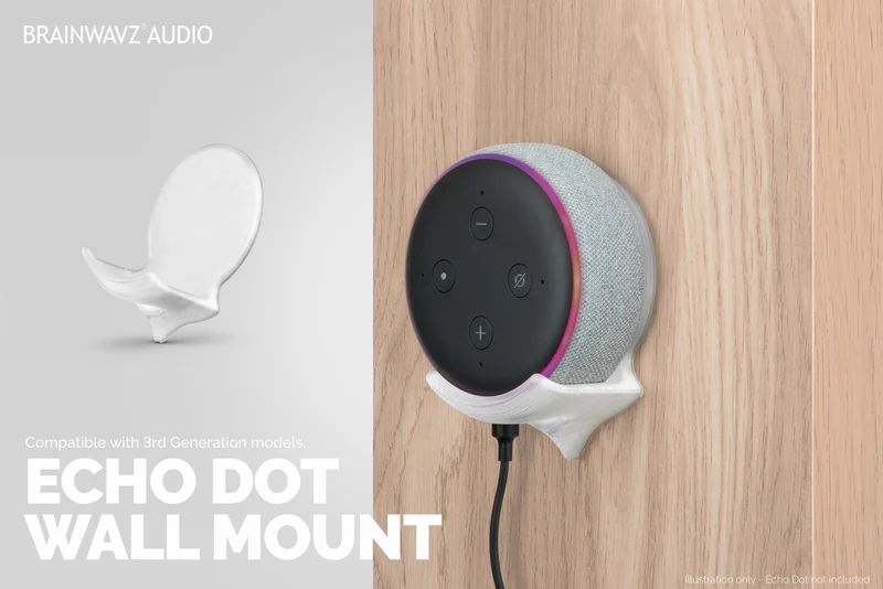 Support de fixation murale adhésive Echo Dot