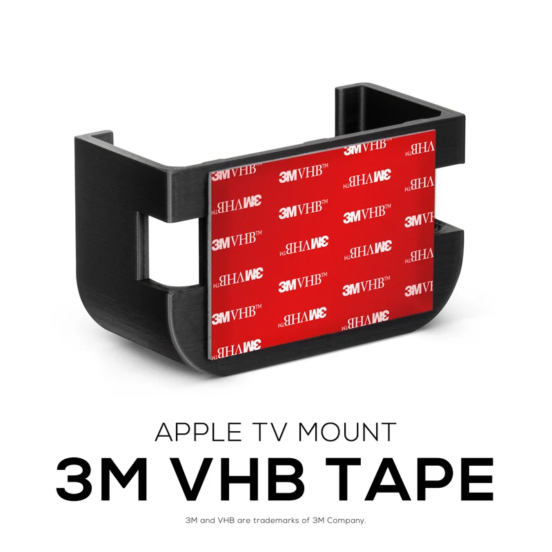 Support mural et TV adhésif Apple TV 4K et HD - Pas de vis ni de dégâts