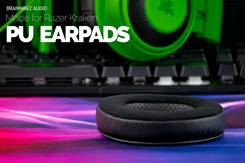 Coussinets d'oreilles premium améliorés de remplacement Razer Kraken