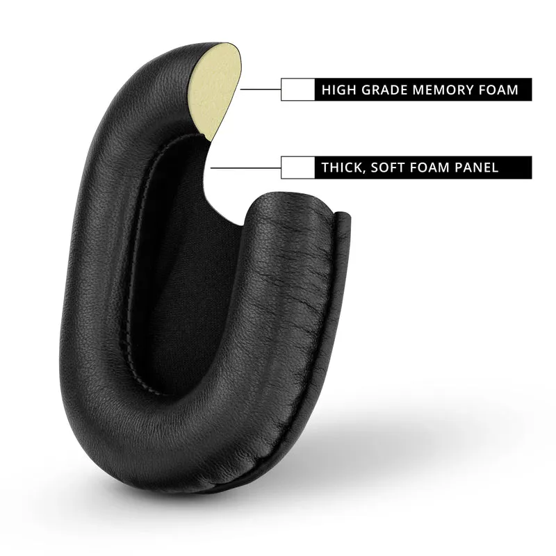 SONY MDR-7506 Coussinets d'oreille de rechange en cuir de mouton de qualité supérieure - Convient également aux écouteurs V6, CD900ST