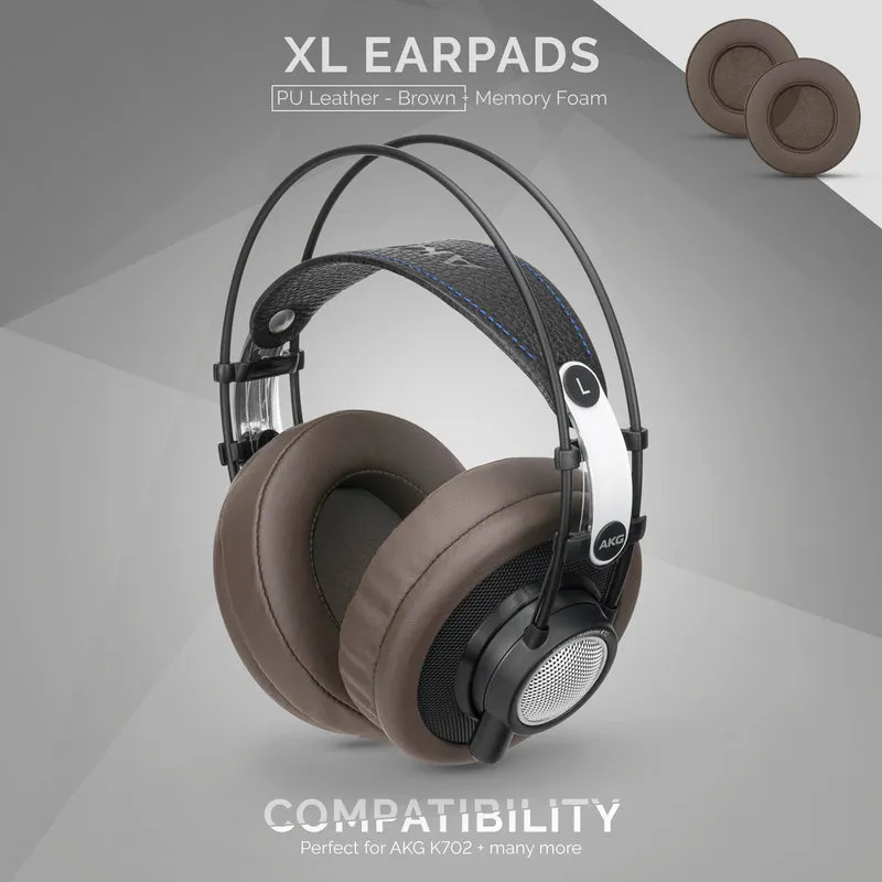 Coussinets d'oreille en mousse à mémoire de forme pour casque - Taille XL